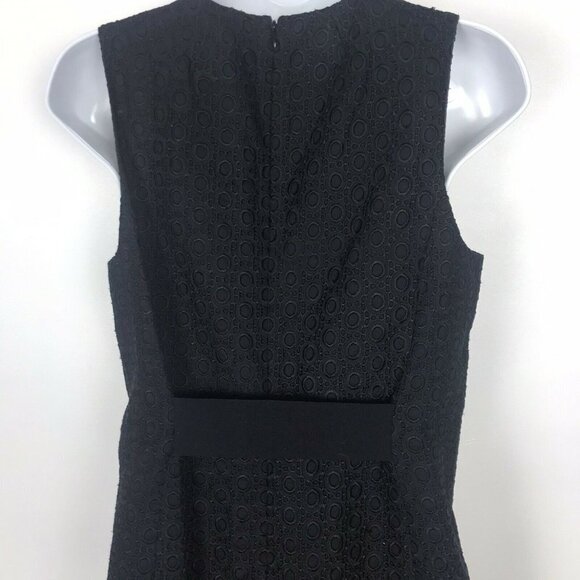 Theory Black Lace Sheath Dress 6 Womens Sleeveless - Picture 10 of 11